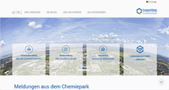 Desktop Screenshot of chemiepark.de
