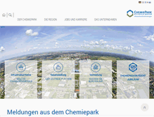 Tablet Screenshot of chemiepark.de